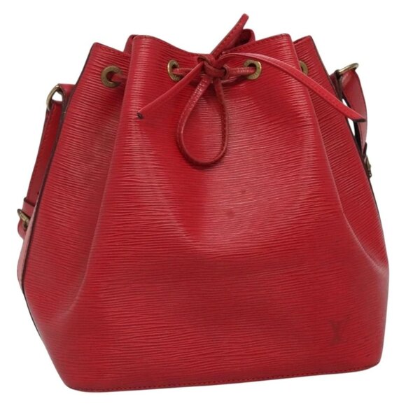 LOUIS VUITTON Epi Petit Noe Shoulder Bag Red M44107 LV Auth yk19188 - Picture 1 of 16